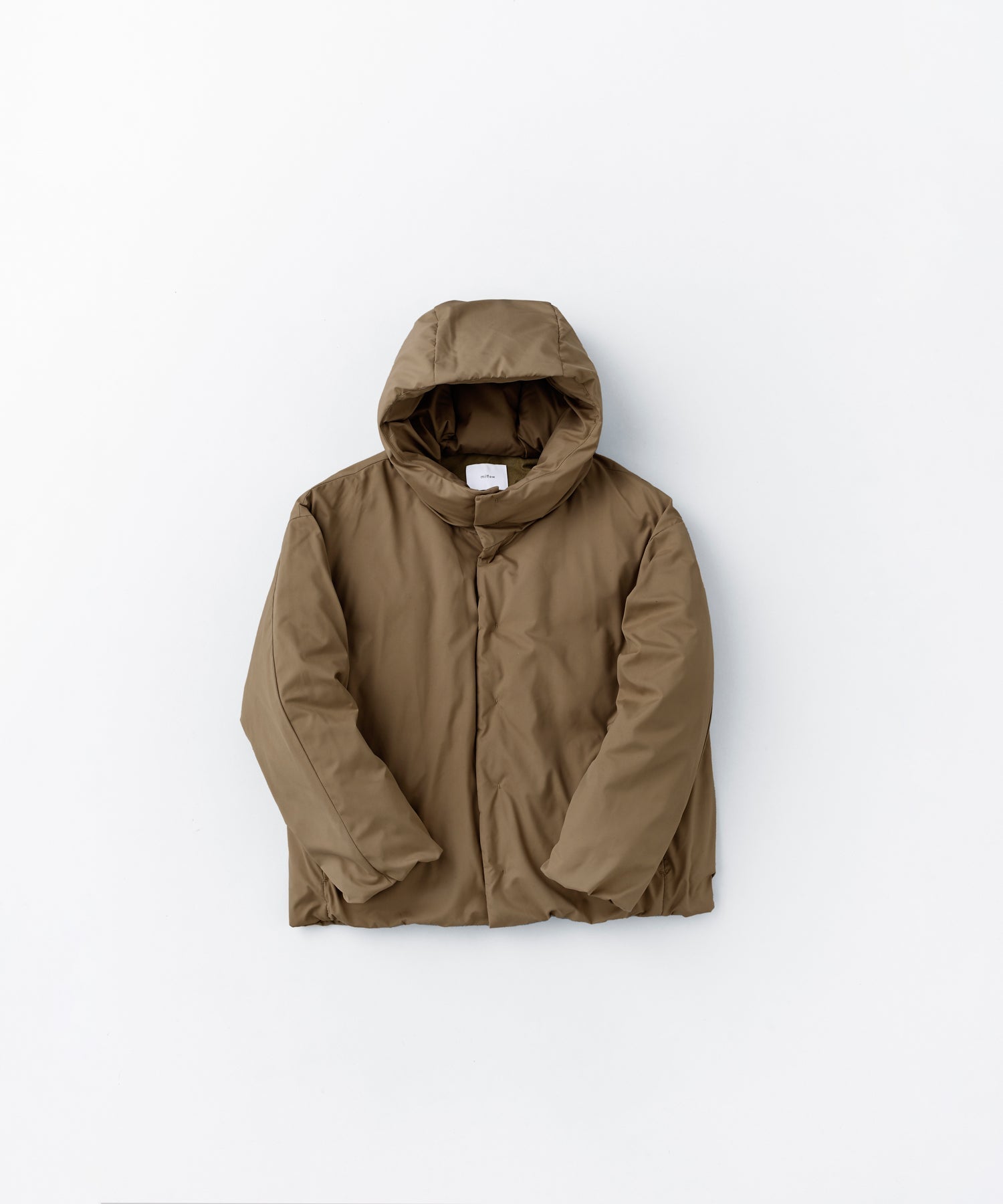 HIDDEN SNAP HOODED DOWN JACKET / FEW24WJK5232 – miffew