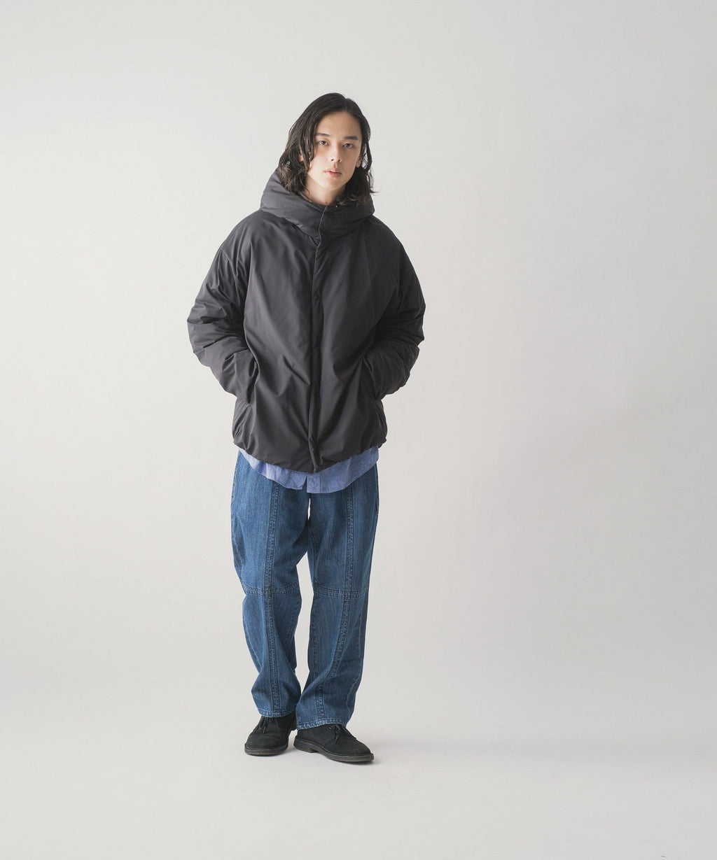 HIDDEN SNAP HOODED DOWN JACKET / FEW24WJK5232