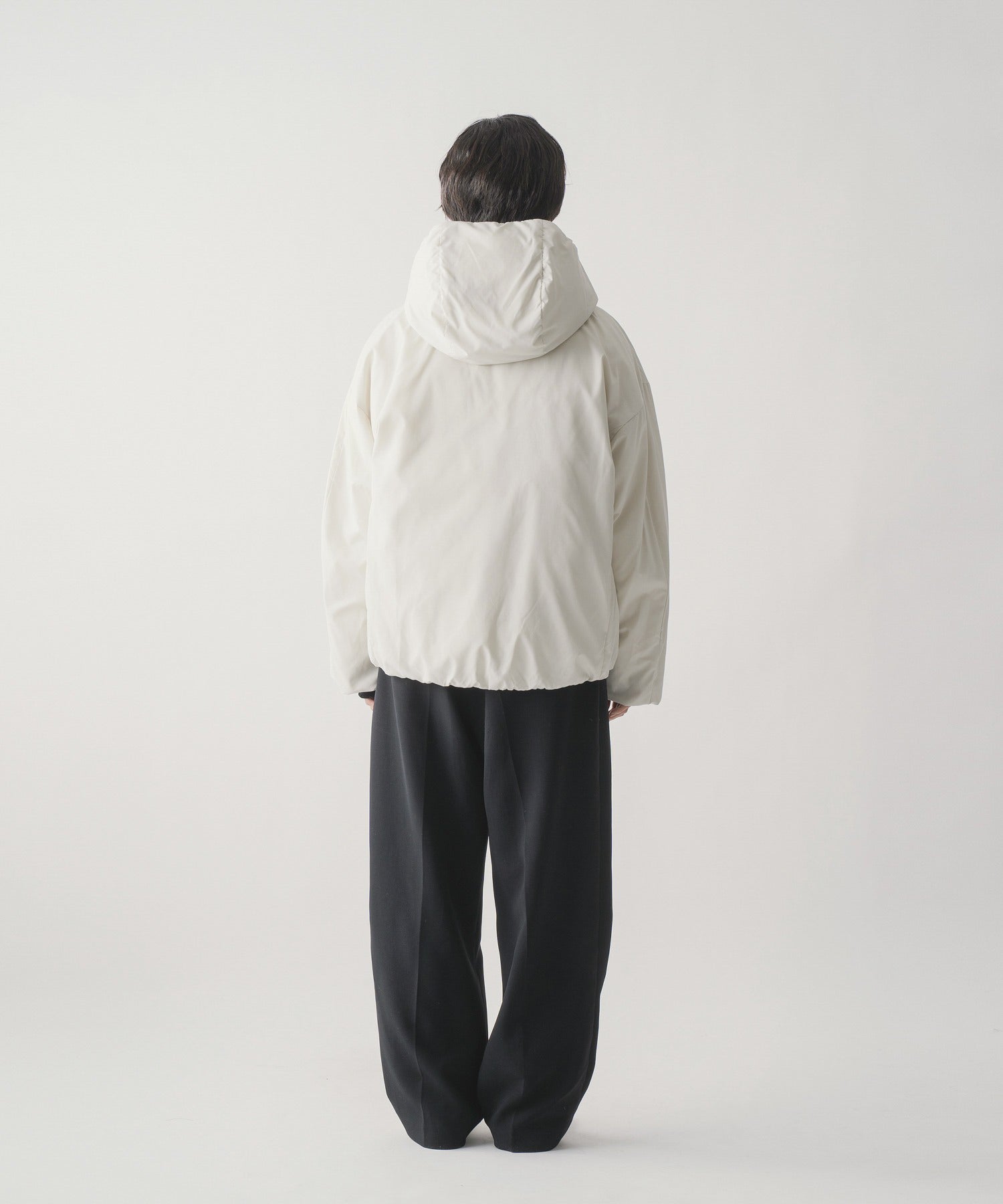 HIDDEN SNAP HOODED DOWN JACKET / FEW24WJK5232