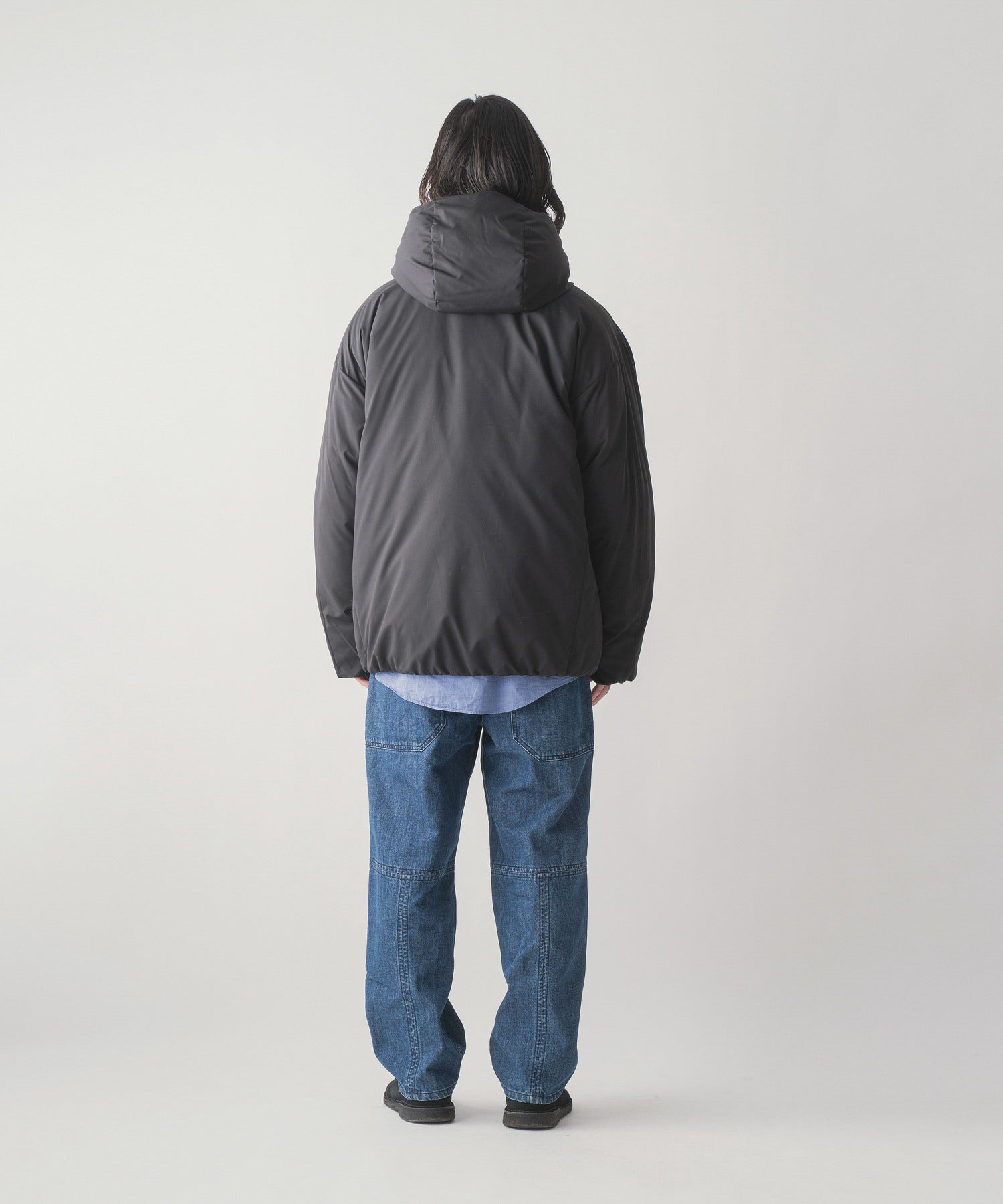 HIDDEN SNAP HOODED DOWN JACKET / FEW24WJK5232