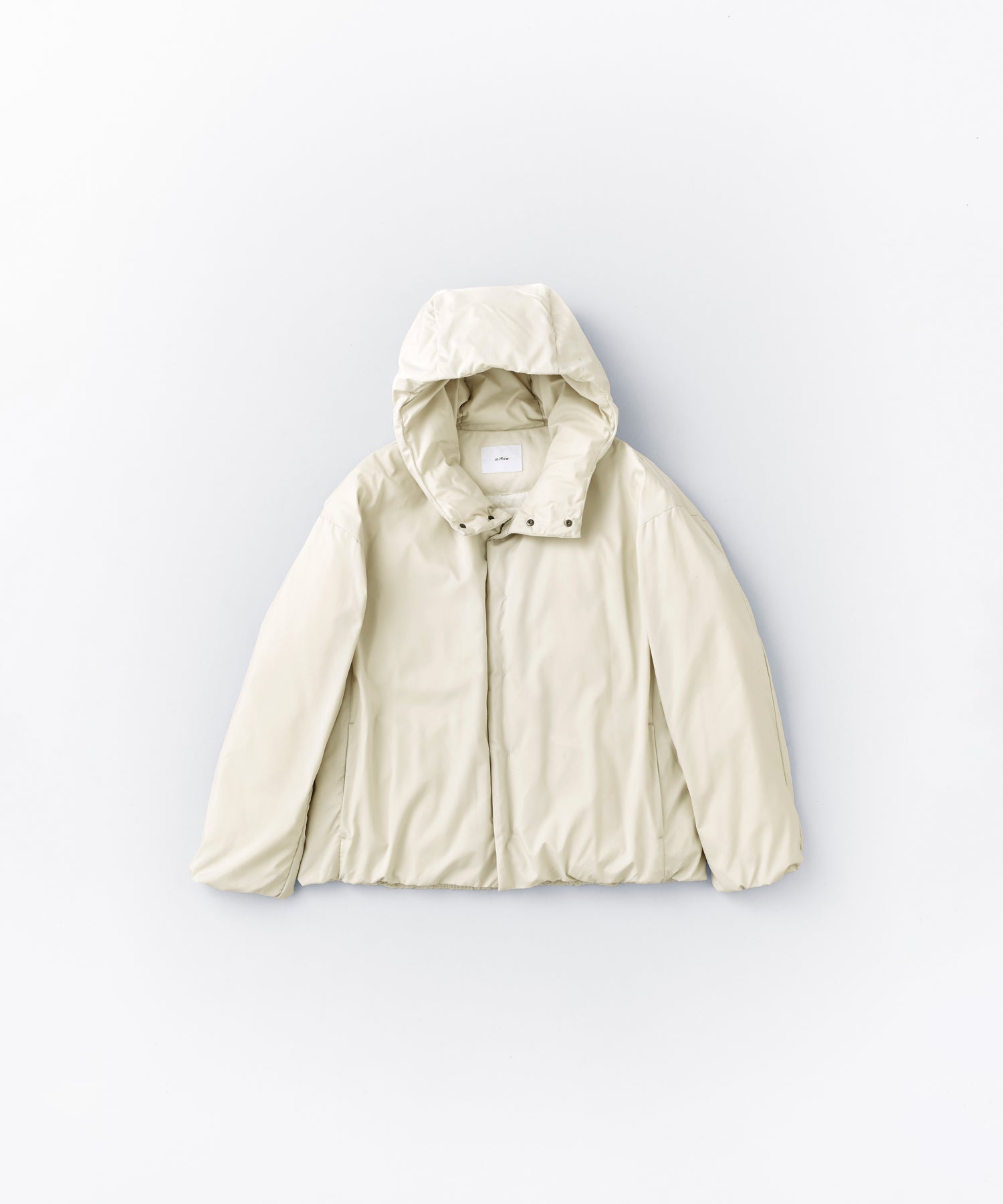 HIDDEN SNAP HOODED DOWN JACKET / FEW24WJK5232 – miffew