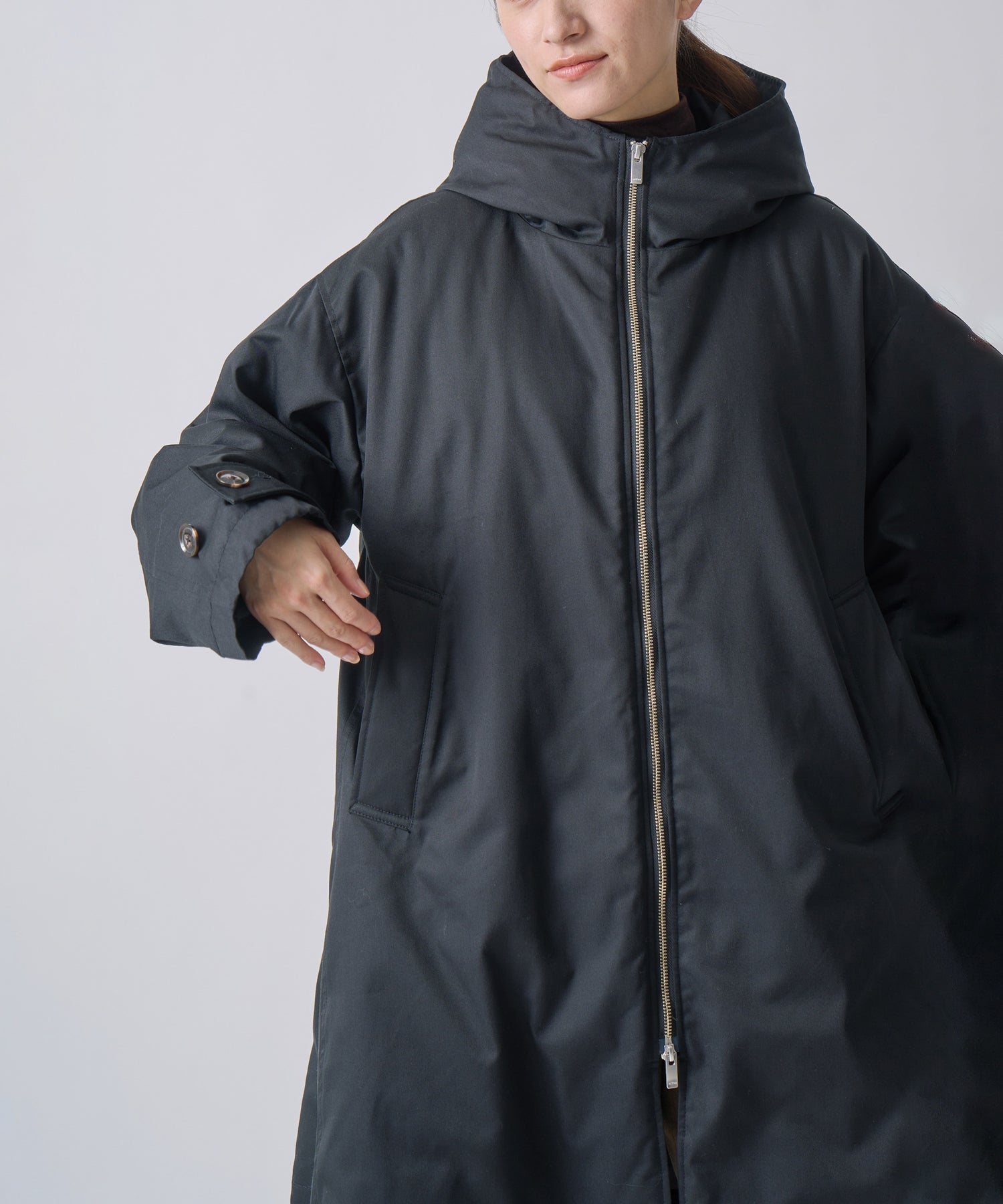TENT LINE ZIP UP DOWN COAT / FEW25WJK5344