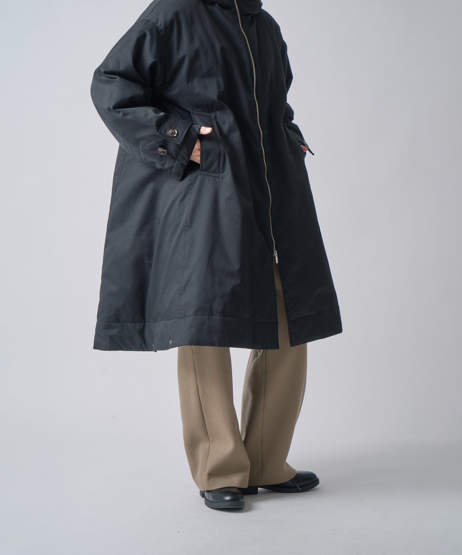 TENT LINE ZIP UP DOWN COAT / FEW25WJK5344