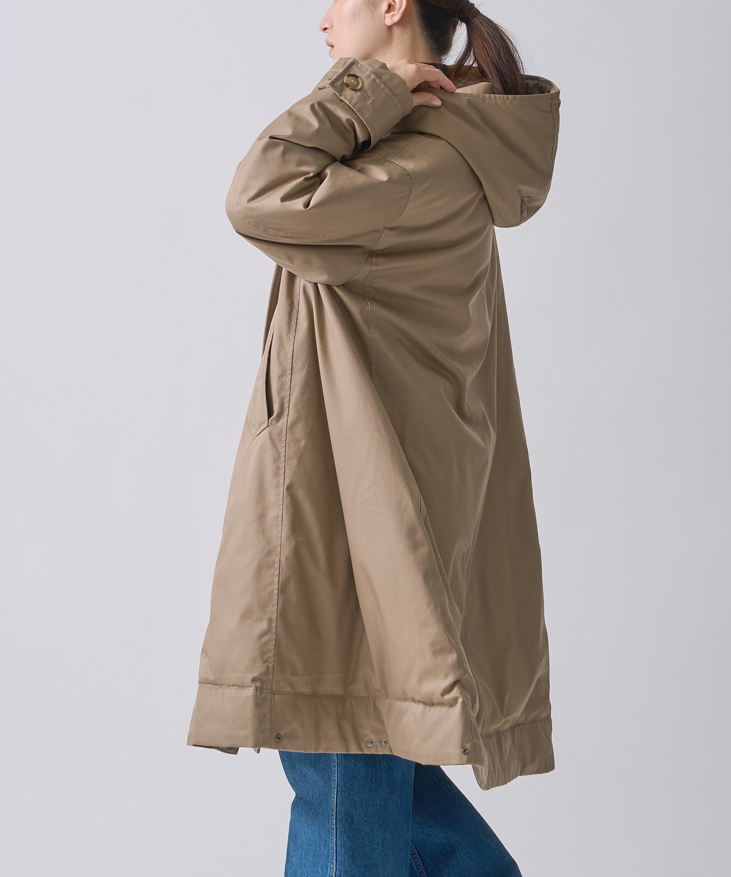 TENT LINE ZIP UP DOWN COAT / FEW25WJK5344