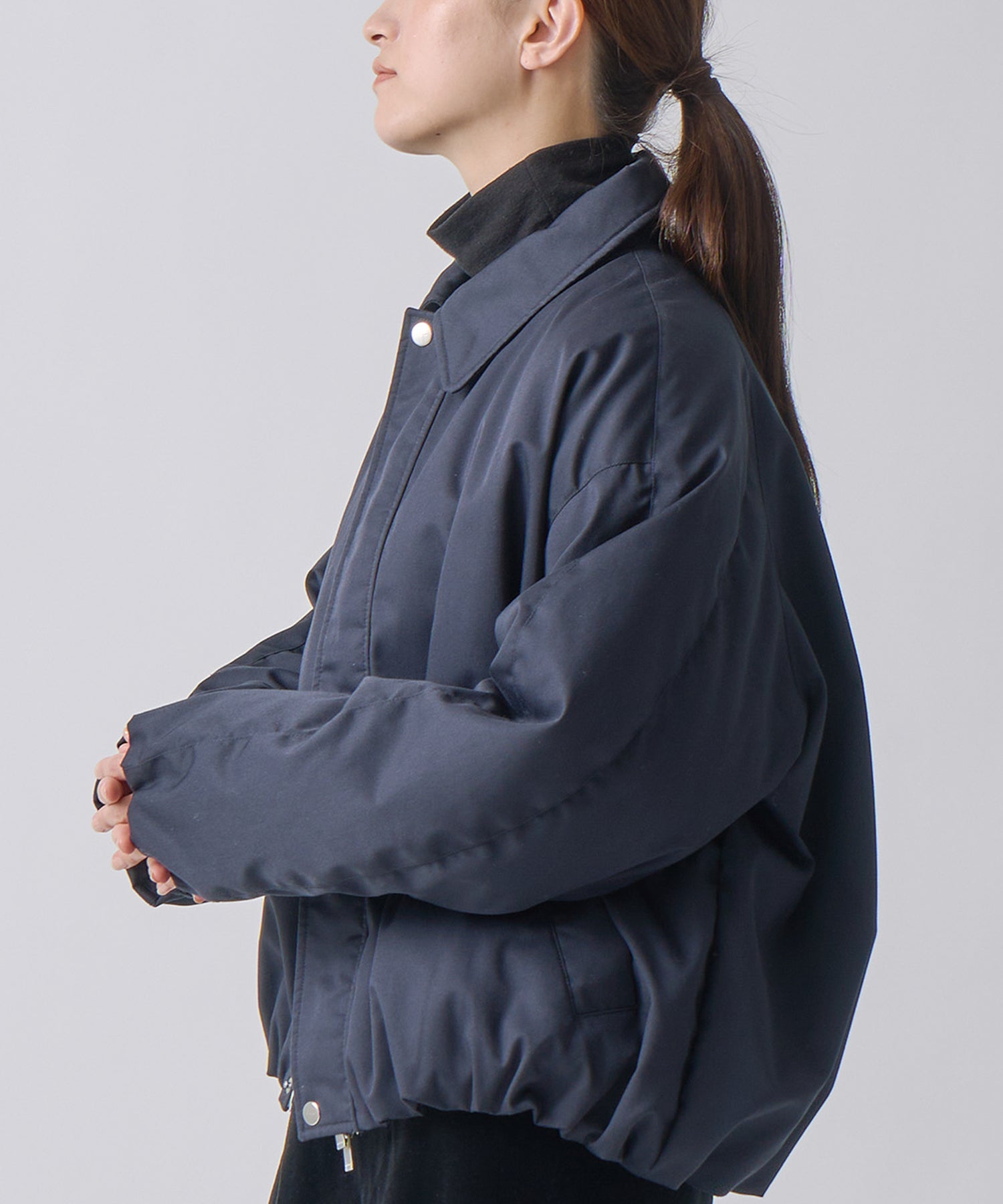 WIDE SQUARE ZIP UP DOWN JACKET / FEW25WJK5345