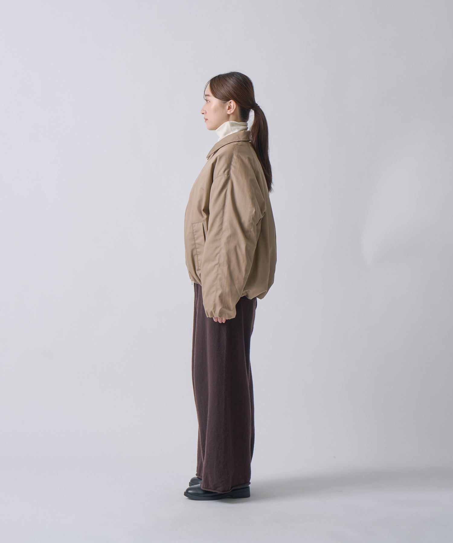 WIDE SQUARE ZIP UP DOWN JACKET / FEW25WJK5345