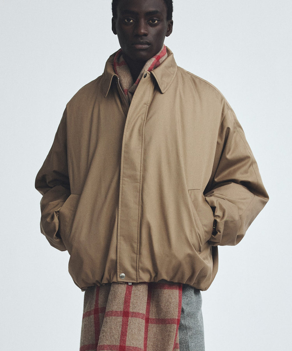 WIDE SQUARE ZIP UP DOWN JACKET / FEW25WJK5345