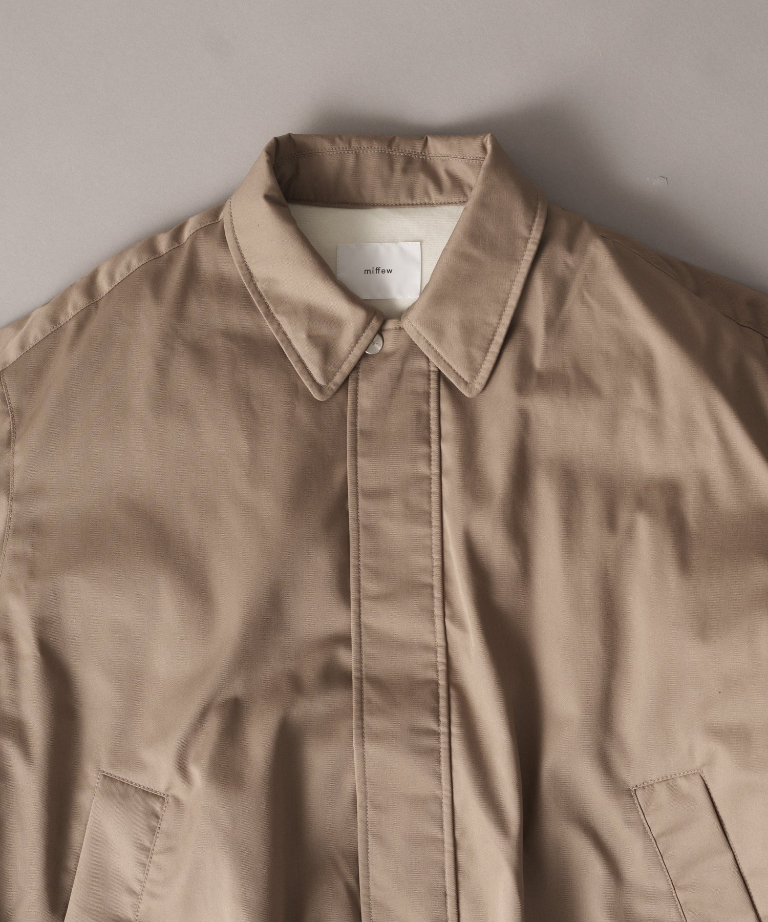 WIDE SQUARE ZIP UP DOWN JACKET / FEW25WJK5345