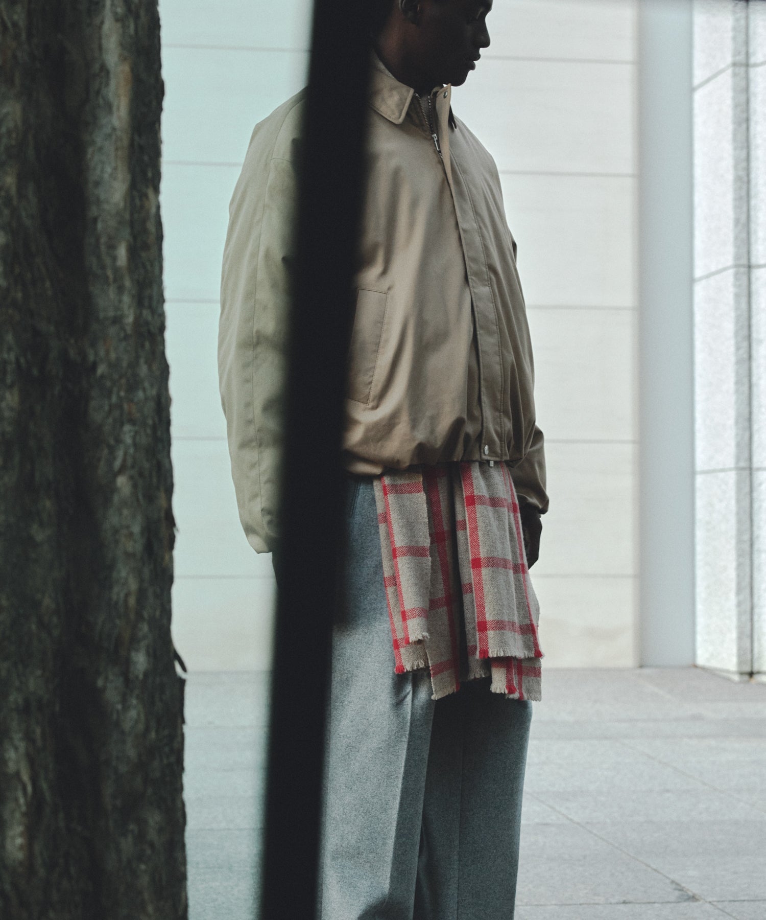WIDE SQUARE ZIP UP DOWN JACKET / FEW25WJK5345