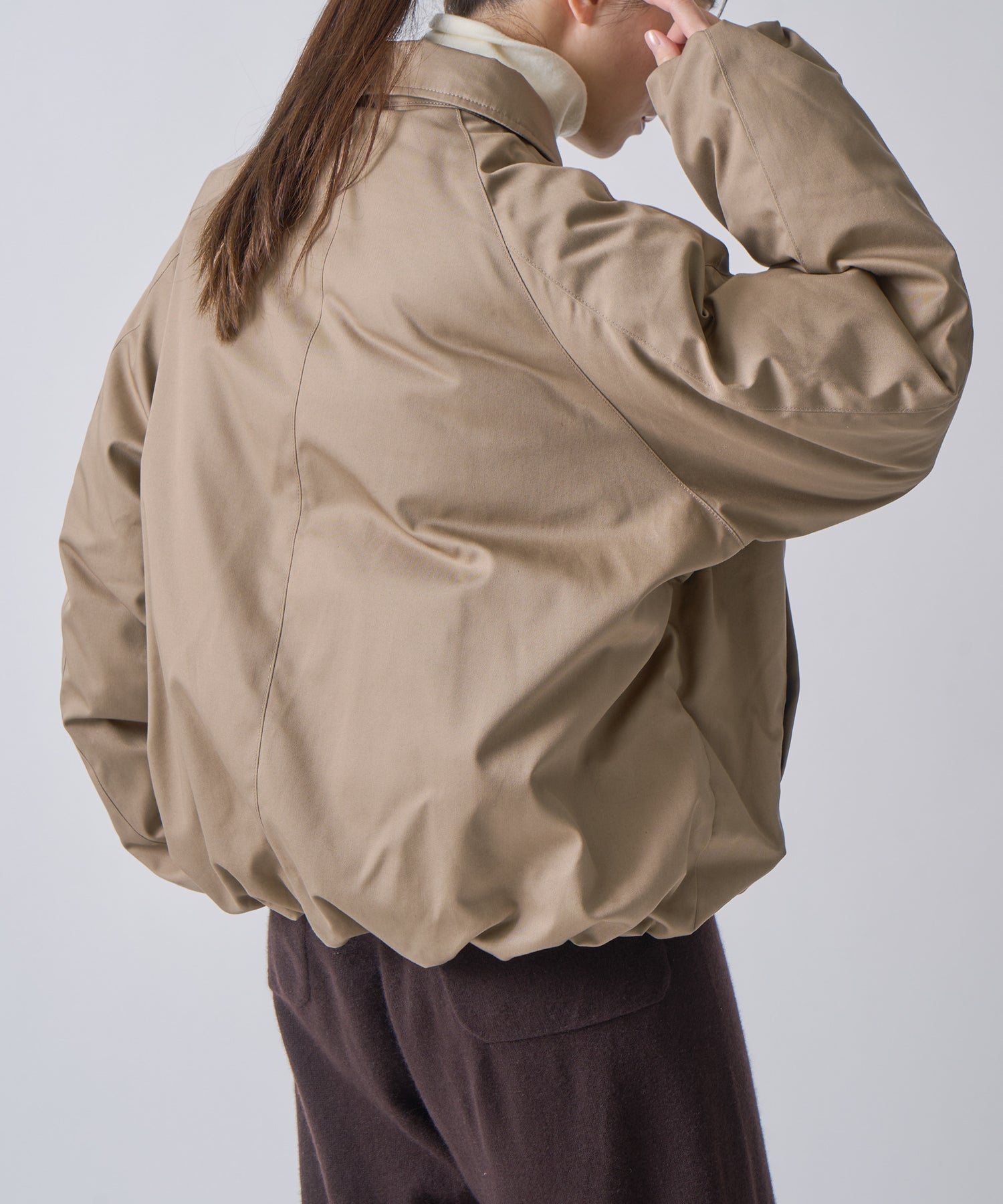 WIDE SQUARE ZIP UP DOWN JACKET / FEW25WJK5345