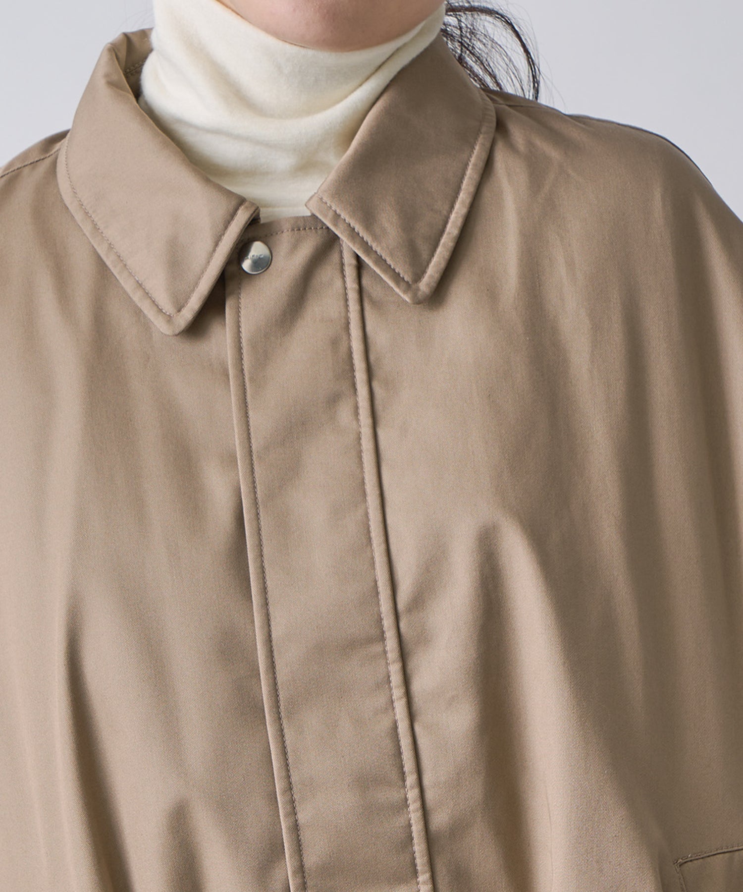 WIDE SQUARE ZIP UP DOWN JACKET / FEW25WJK5345