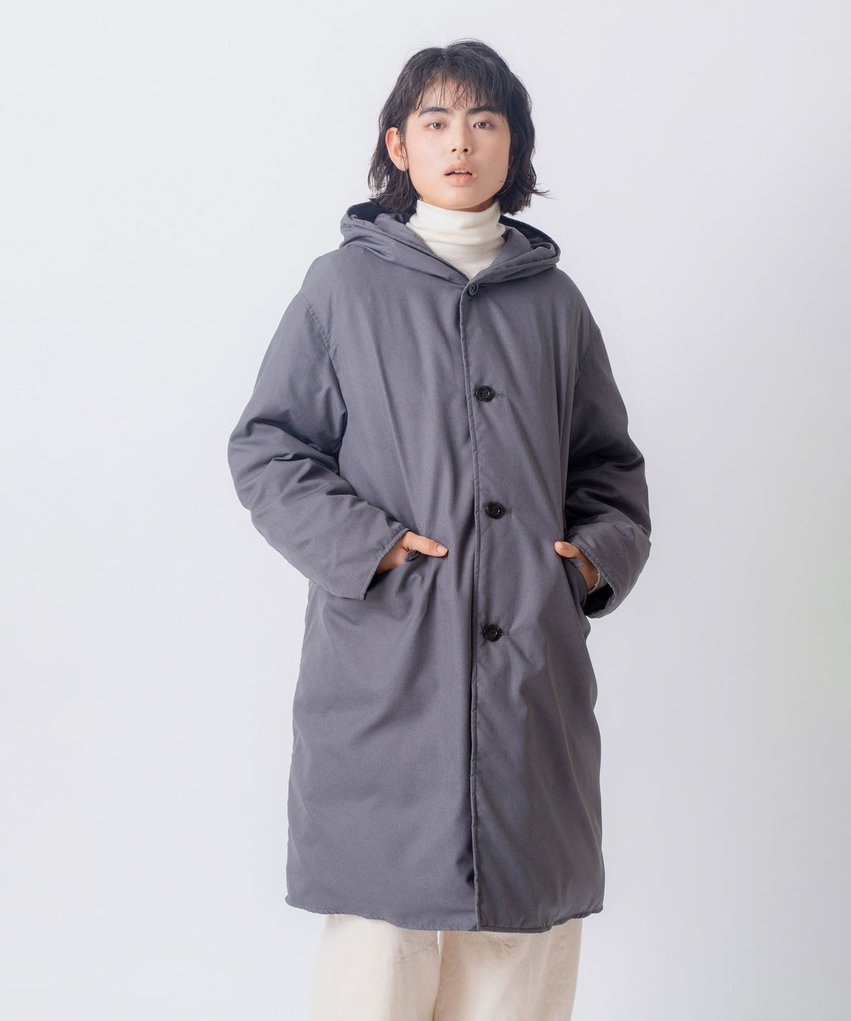 HOODED LONG DOWN COAT/FEW26WJK5460