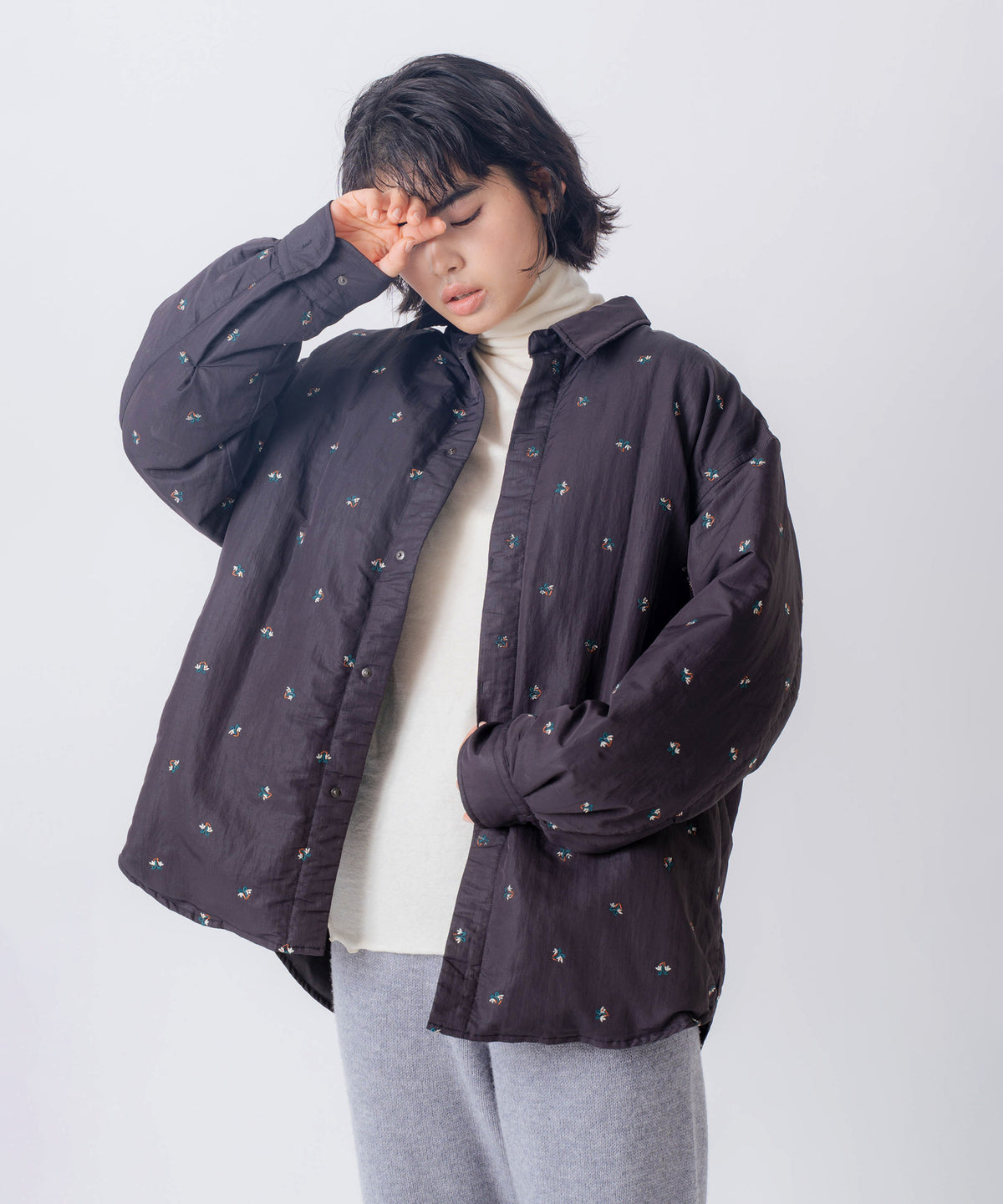 FLOWER DOWN SHIRTS JACKET/FEW26WJK5476