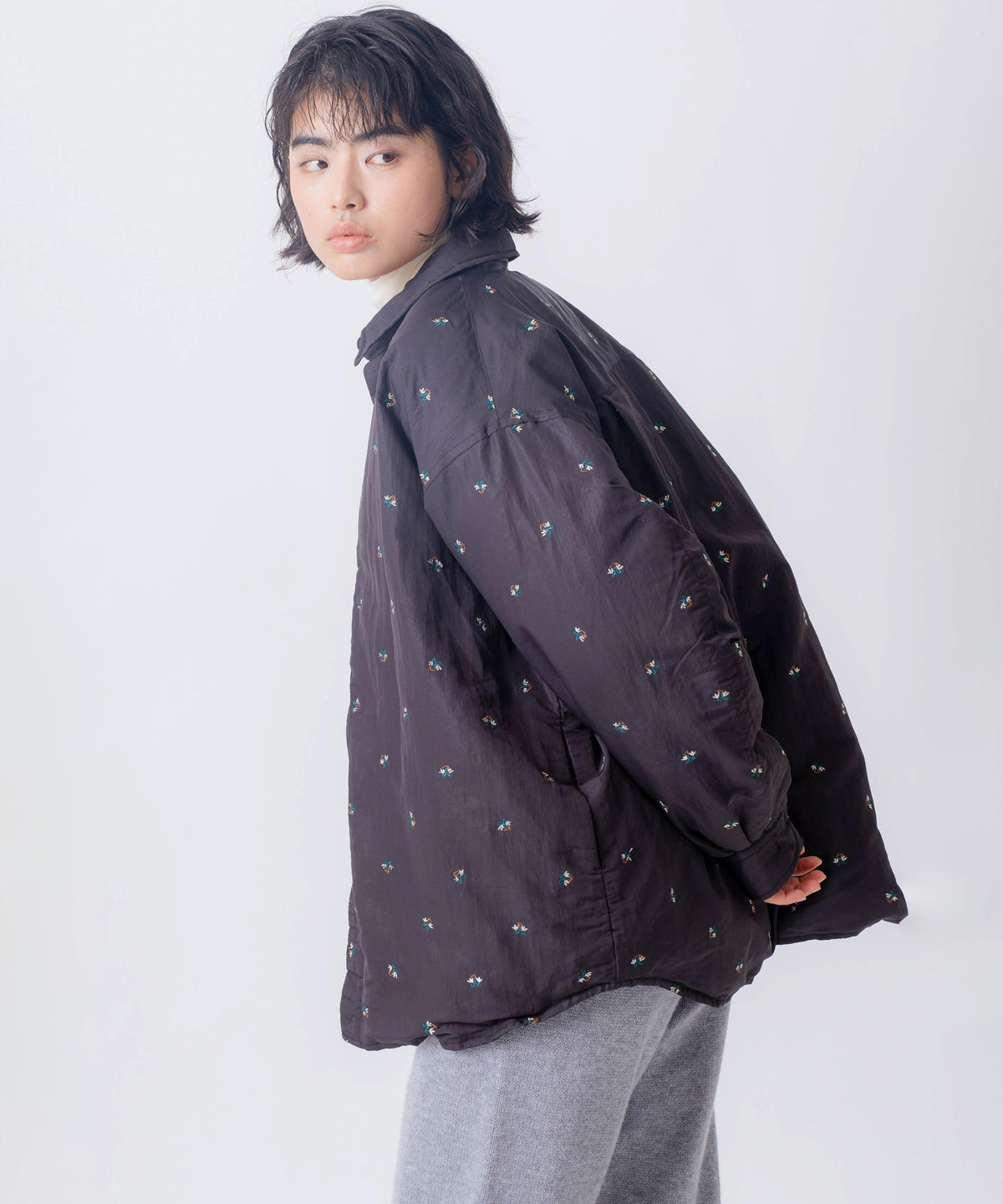 FLOWER DOWN SHIRTS JACKET/FEW26WJK5476