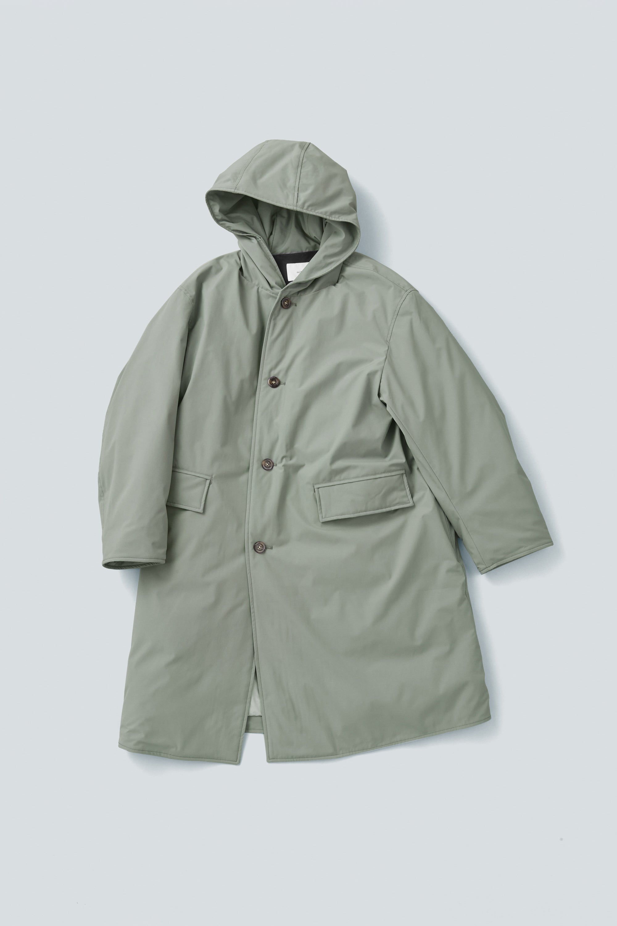 今季miffew/ミフュー」HOODED LONG DOWN COAT 2 miffew ミフュー テントライン ジップアップ ダウン コート